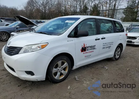 2013 Toyota Sienna from USA, damaged, VIN 5TDZK3DC6DS315122